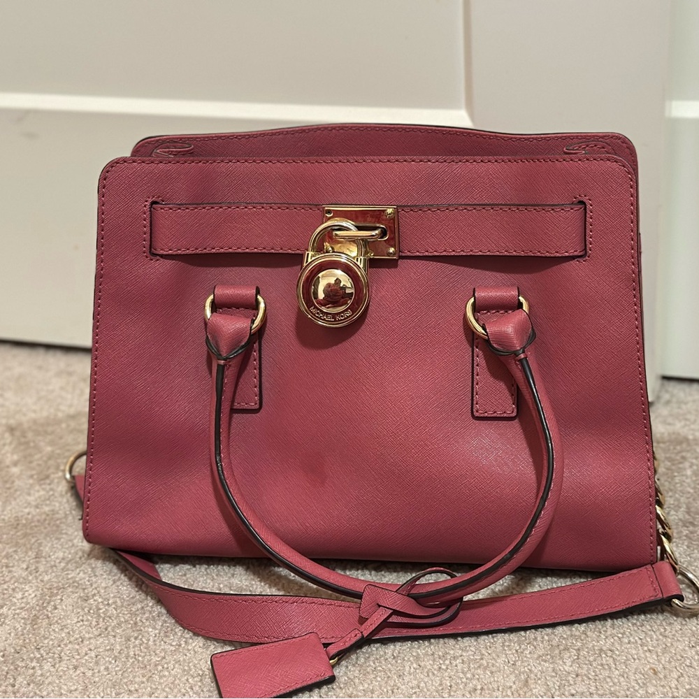 Michael Kors Pink Hamilton Small Purse